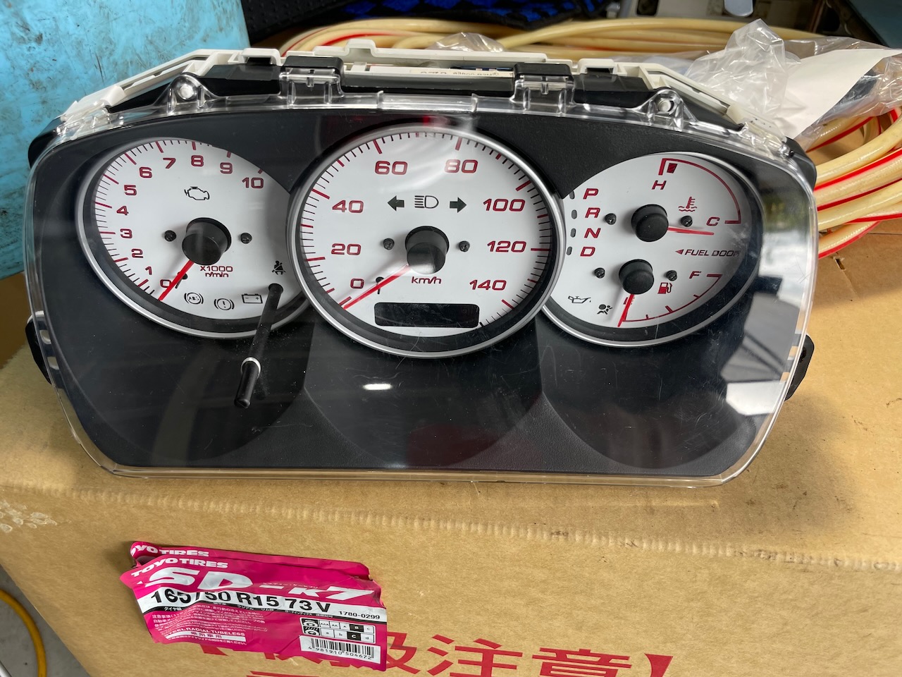 L880Kコペン 木目調メーターバイザー メーターフード木目塗装